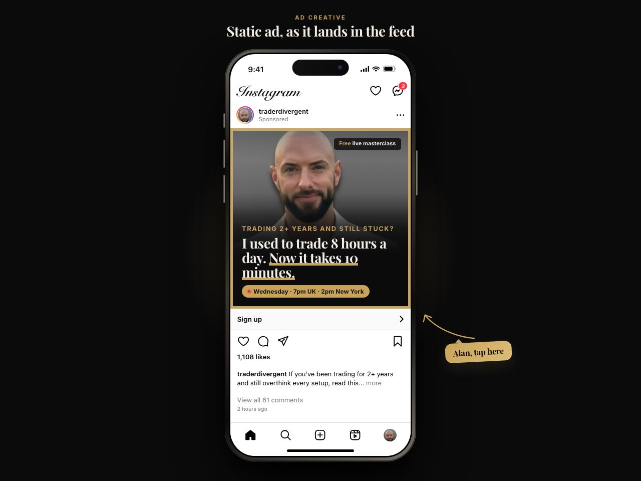 Static ad preview