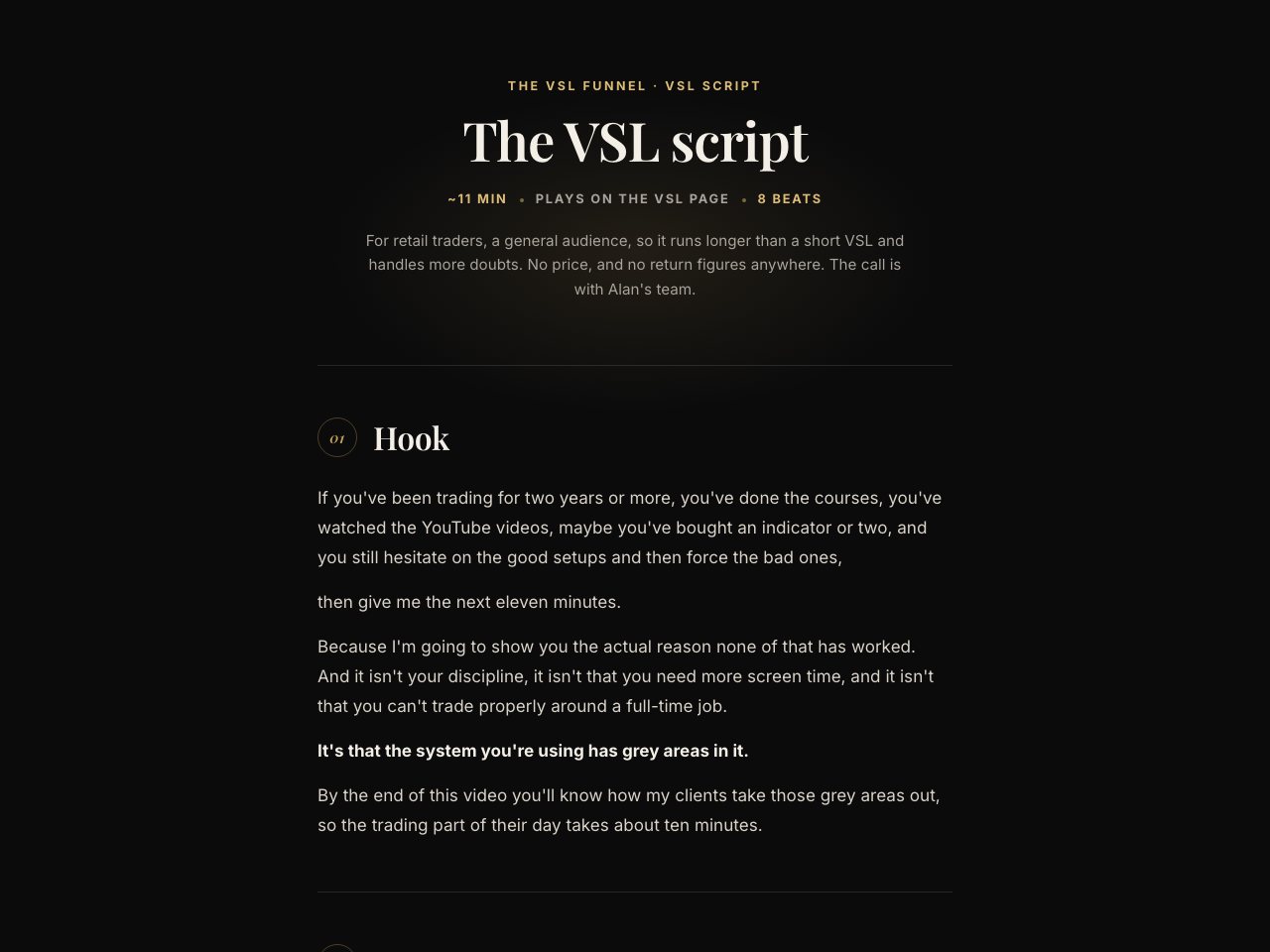 VSL script preview